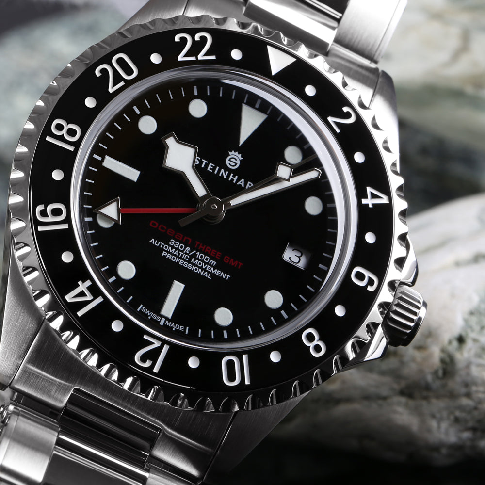 Ocean 3 GMT Black ceramic