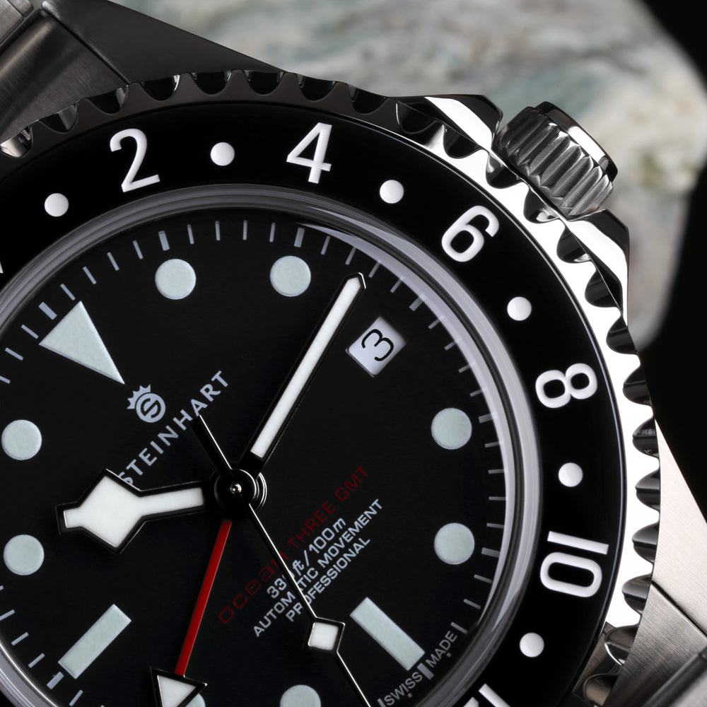 Ocean 3 GMT Black ceramic