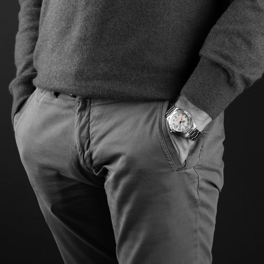 Ocean 39 vintage GMT WHITE – www.olko-watches.com