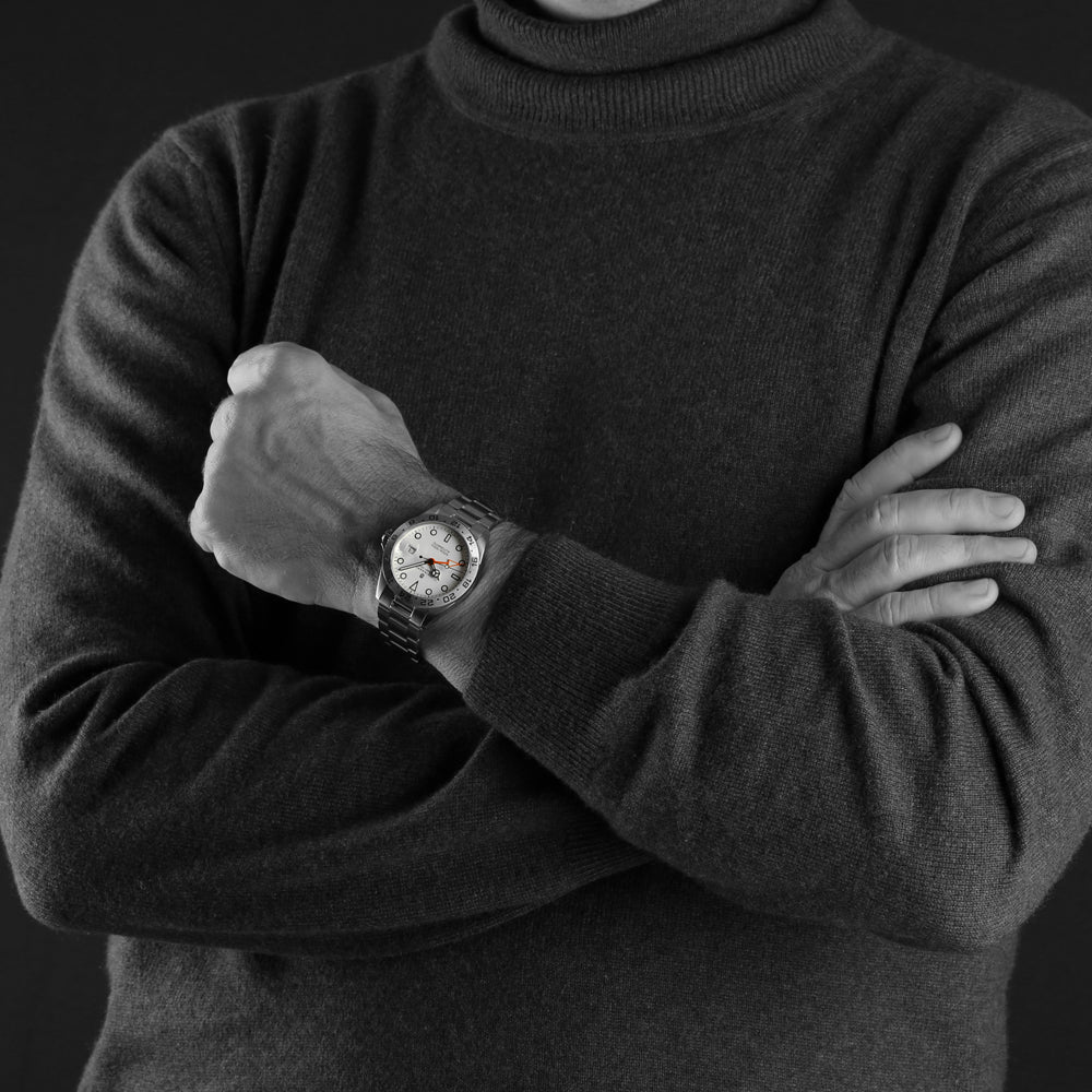 Ocean 39 vintage GMT WHITE – www.olko-watches.com