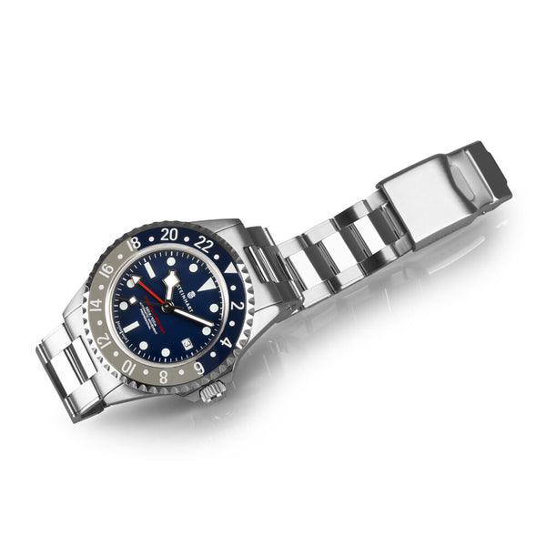 Ocean 3 GMT Blue-Grey ceramic