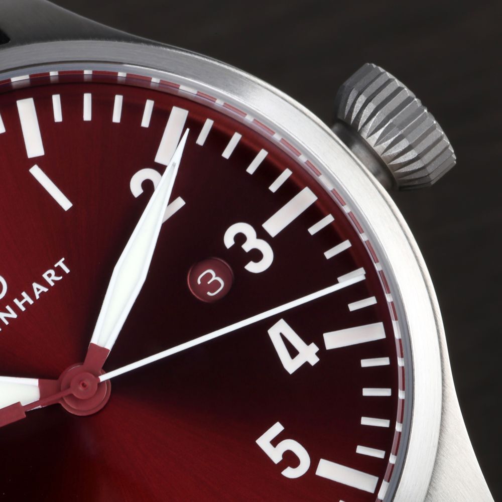Nav B-Uhr 44 date red