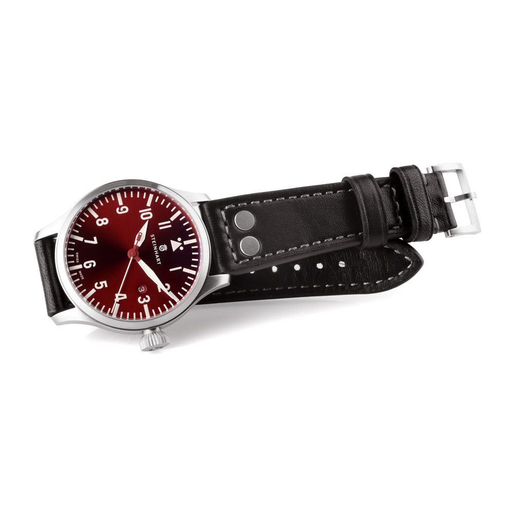 Nav B-Uhr 44 date red