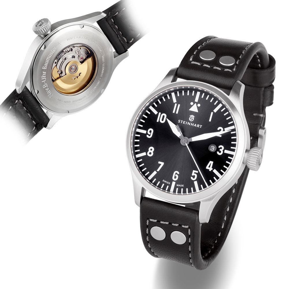 Nav B-Uhr 44 date gray