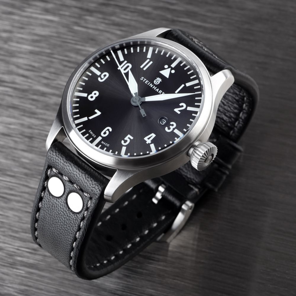Nav B-Uhr 44 date gray