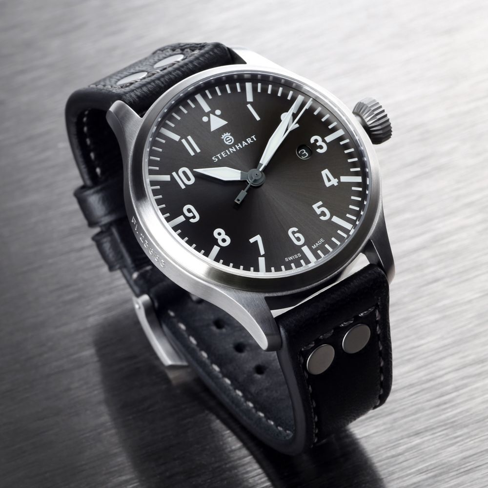Nav B-Uhr 44 date gray