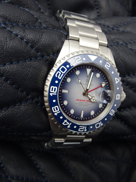 OCEAN 1 GMT PREMIUM BLUE CERAMIC - LIMITED exclusively only here available