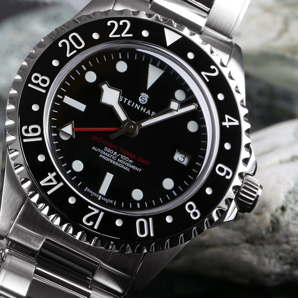 Ocean 3 GMT Black ceramic