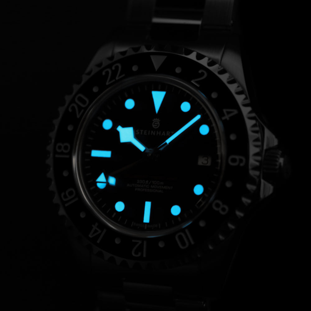 Ocean 3 GMT Black ceramic – www.olko-watches.com