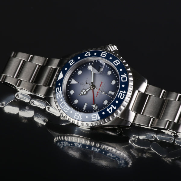 OCEAN 1 GMT PREMIUM BLUE CERAMIC - LIMITED exclusively only here available