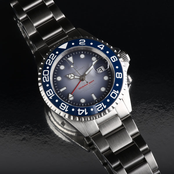 OCEAN 1 GMT PREMIUM BLUE CERAMIC - LIMITED exclusively only here available