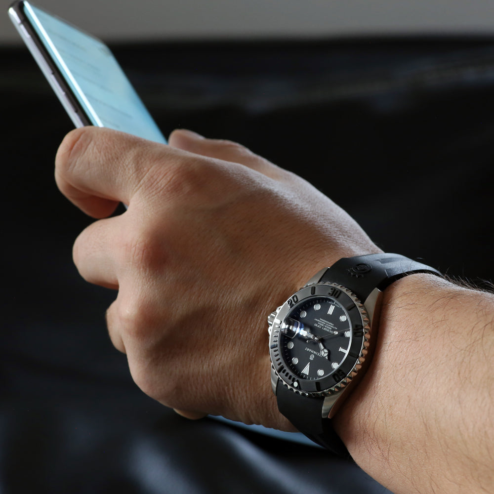 OCEAN 1 BLACK Ceramic 39 www.olko watches