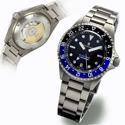 Ocean Titanium 500 GMT Premium ceramic