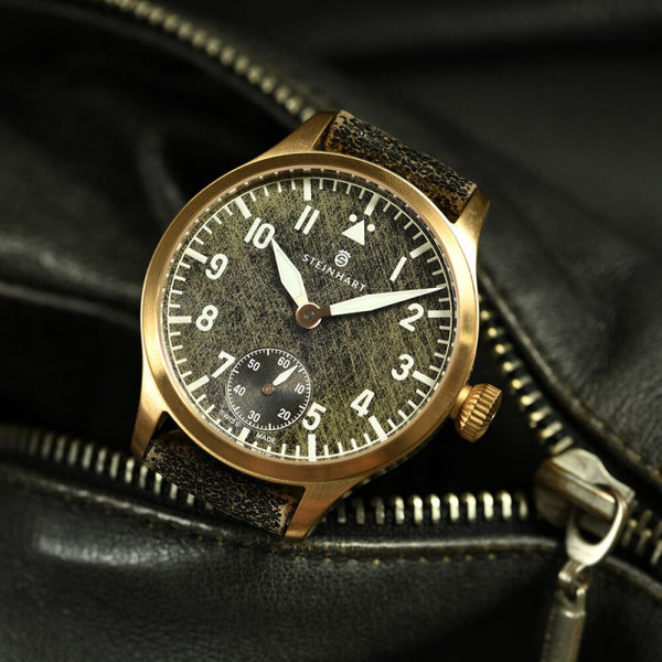 Nav. B-Uhr 42 Handaufzug Bronze black