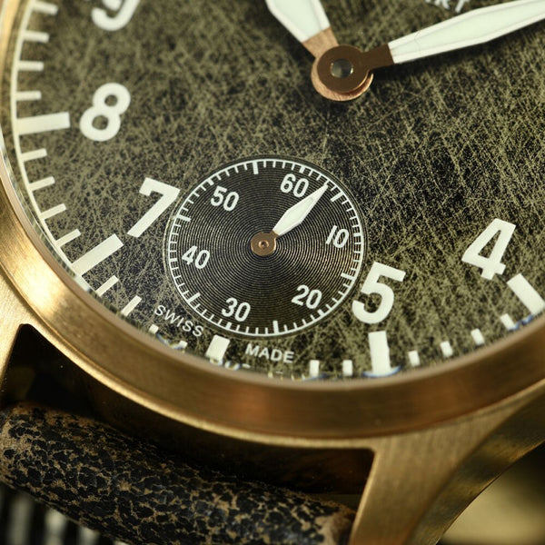 Nav. B-Uhr 42 Handaufzug Bronze black